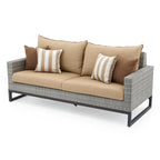 Milo Gray 7 Piece Sunbrella Outdoor Patio Motion Fire Set