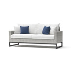 Milo Gray 7 Piece Sunbrella Outdoor Patio Motion Fire Set