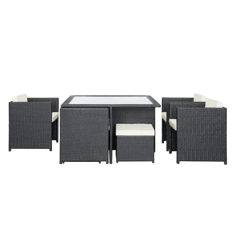 Transposed 9-piece Outdoor Patio Dining Set