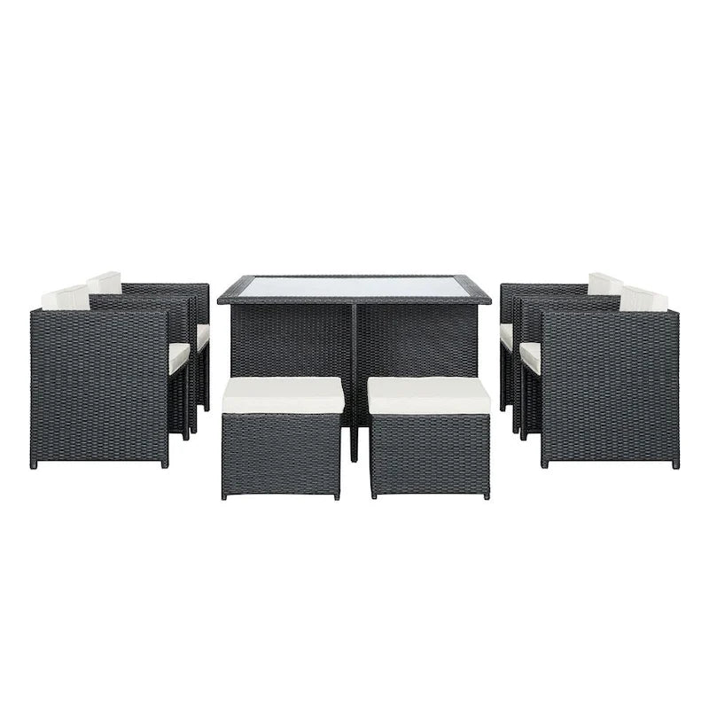 Transposed 9-piece Outdoor Patio Dining Set