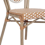 All-Weather Commercial Paris Chair with Black Metal Frame - N/A