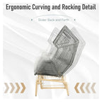 Patio Glider Egg Chair Rocking Egg Chair - Dark Grey