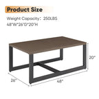 Outdoor Table Patio Coffee Table Large Table