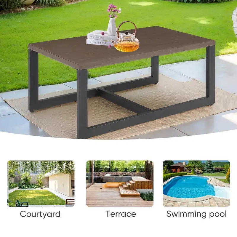 Outdoor Table Patio Coffee Table Large Table