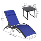 Lounge Chair And Side Table (3-Piece Set) - N/A