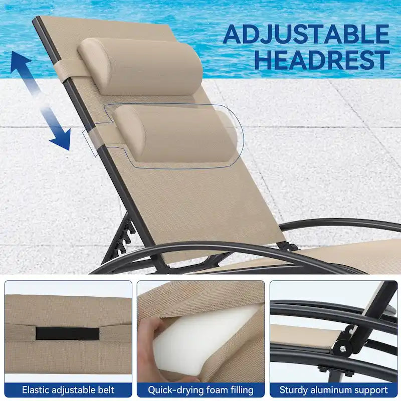 Lounge Chair And Side Table (3-Piece Set) - N/A