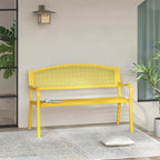 Maypex 2-Person Metal Outdoor Garden Bench