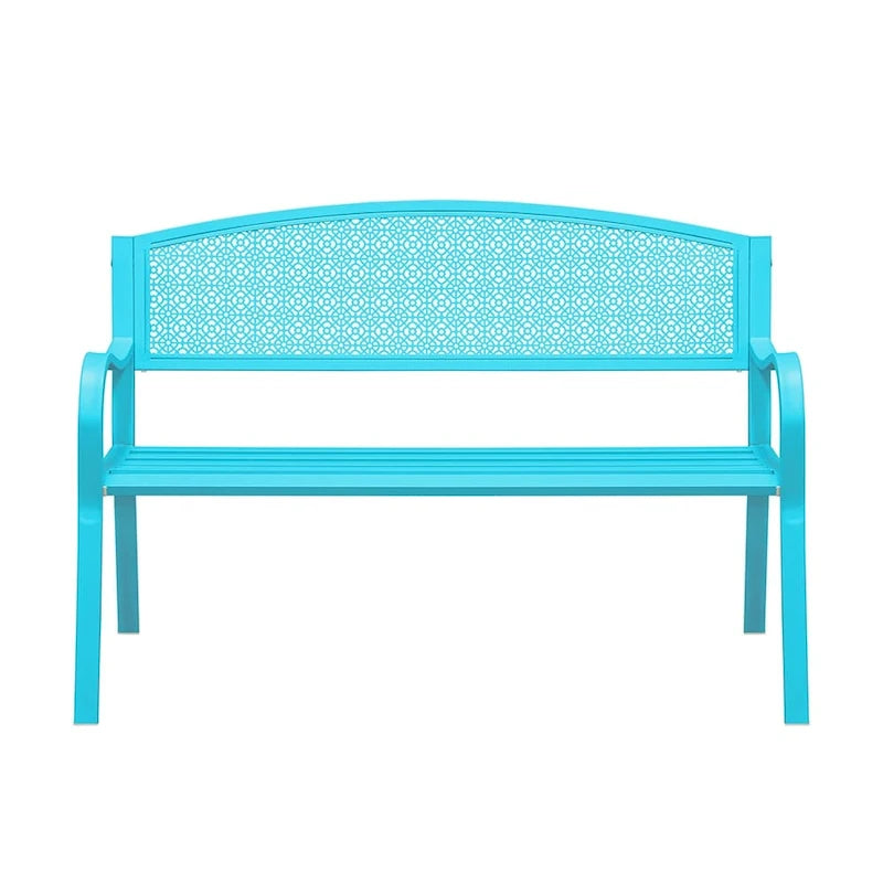 Maypex 2-Person Metal Outdoor Garden Bench