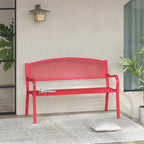 Maypex 2-Person Metal Outdoor Garden Bench