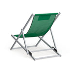 Sunset Modern Lightweight Sling Folding Patio Lounge Chair With Headrest for Outdoor Pool Beach Porch Backyard