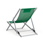 Sunset Modern Lightweight Sling Folding Patio Lounge Chair With Headrest for Outdoor Pool Beach Porch Backyard