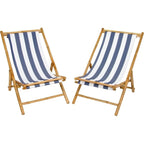 Sakami Folding Bamboo Sling Chairs (Set of 2) by Havenside Home