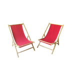 Sakami Folding Bamboo Sling Chairs (Set of 2) by Havenside Home