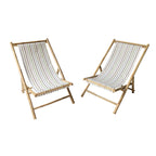 Sakami Folding Bamboo Sling Chairs (Set of 2) by Havenside Home