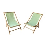 Sakami Folding Bamboo Sling Chairs (Set of 2) by Havenside Home