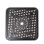 VredHom Cast Aluminum Square Side Table Outdoor with Umbrella Hole - 24.02 L x 24.02 W x 17.52 H