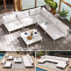 VredHom Outdoor Sectional Sofa Patio Furniture Sets