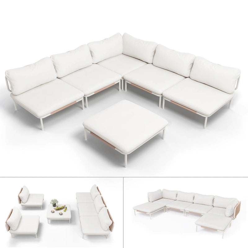 VredHom Outdoor Sectional Sofa Patio Furniture Sets