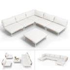 VredHom Outdoor Sectional Sofa Patio Furniture Sets