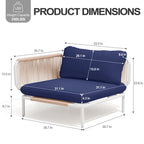 VredHom Outdoor Sectional Sofa Patio Furniture Sets