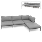 VredHom Outdoor Sectional Sofa Patio Furniture Sets