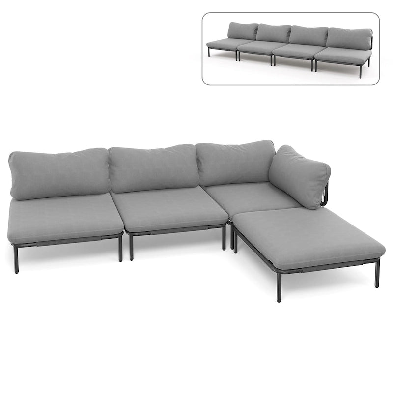 VredHom Outdoor Sectional Sofa Patio Furniture Sets