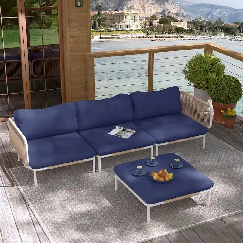 VredHom Outdoor Sectional Sofa Patio Furniture Sets