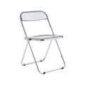Clear Transparent Folding Chair Chair 1 Pc Plastic Living Room Seat - 18.50L * 16.33W * 29.52
