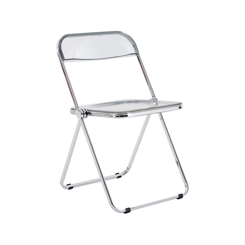 Clear Transparent Folding Chair Chair 1 Pc Plastic Living Room Seat - 18.50L * 16.33W * 29.52