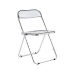 Clear Transparent Folding Chair Chair 1 Pc Plastic Living Room Seat - 18.50L * 16.33W * 29.52