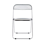 Clear Transparent Folding Chair Chair 1 Pc Plastic Living Room Seat - 18.50L * 16.33W * 29.52