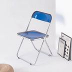 Clear Transparent Folding Chair Chair 1 Pc Plastic Living Room Seat - 18.50L * 16.33W * 29.52