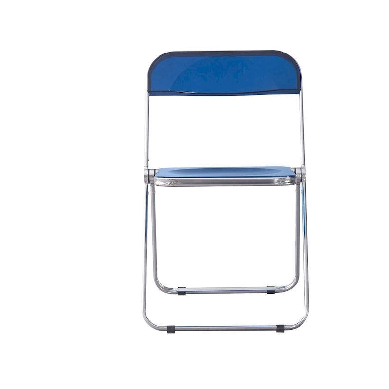 Clear Transparent Folding Chair Chair 1 Pc Plastic Living Room Seat - 18.50L * 16.33W * 29.52