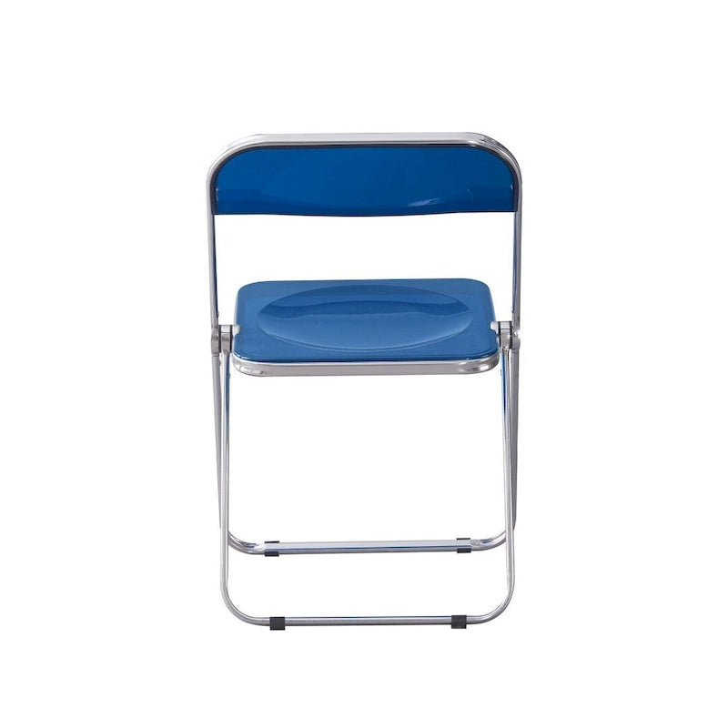 Clear Transparent Folding Chair Chair 1 Pc Plastic Living Room Seat - 18.50L * 16.33W * 29.52