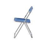 Clear Transparent Folding Chair Chair 1 Pc Plastic Living Room Seat - 18.50L * 16.33W * 29.52