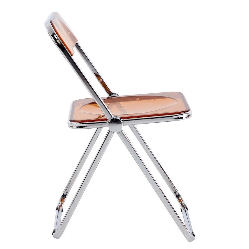 Clear Transparent Folding Chair Chair 1 Pc Plastic Living Room Seat - 18.50L * 16.33W * 29.52
