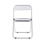 Clear Transparent Folding Chair Chair 1 Pc Plastic Living Room Seat - 18.50L * 16.33W * 29.52
