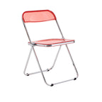 Clear Transparent Folding Chair Chair 1 Pc Plastic Living Room Seat - 18.50L * 16.33W * 29.52
