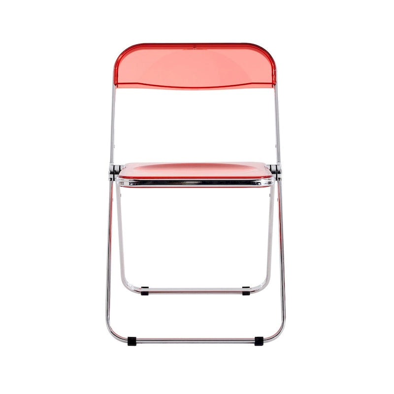 Clear Transparent Folding Chair Chair 1 Pc Plastic Living Room Seat - 18.50L * 16.33W * 29.52