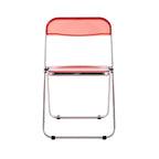 Clear Transparent Folding Chair Chair 1 Pc Plastic Living Room Seat - 18.50L * 16.33W * 29.52