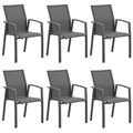 Stacking Aluminum Patio Dining Armchair (Set of 6)