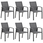 Stacking Aluminum Patio Dining Armchair (Set of 6)
