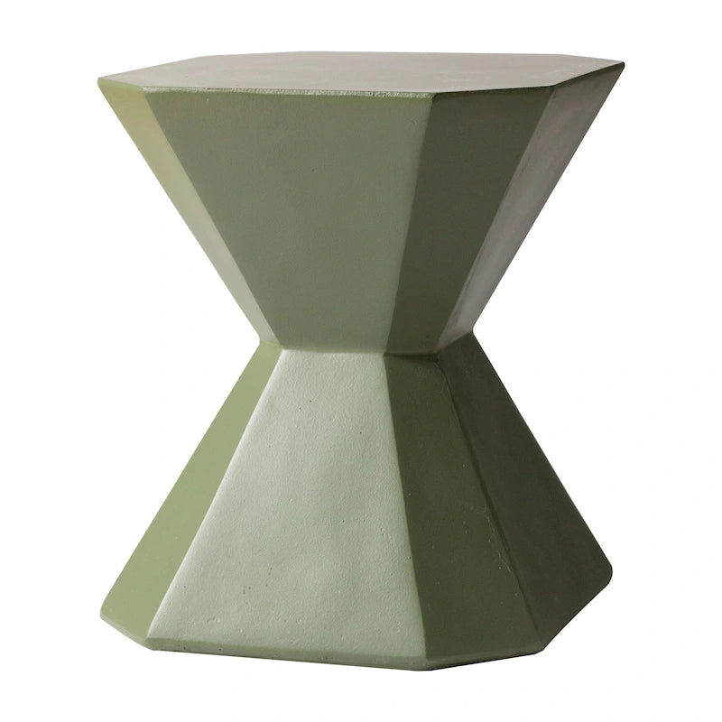 Azure 17-Inch Side Table in Fiberstone Accent End Table for Indoor and Outdoor