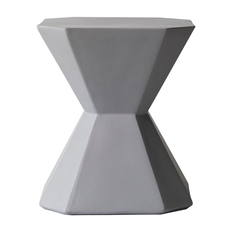 Azure 17-Inch Side Table in Fiberstone Accent End Table for Indoor and Outdoor