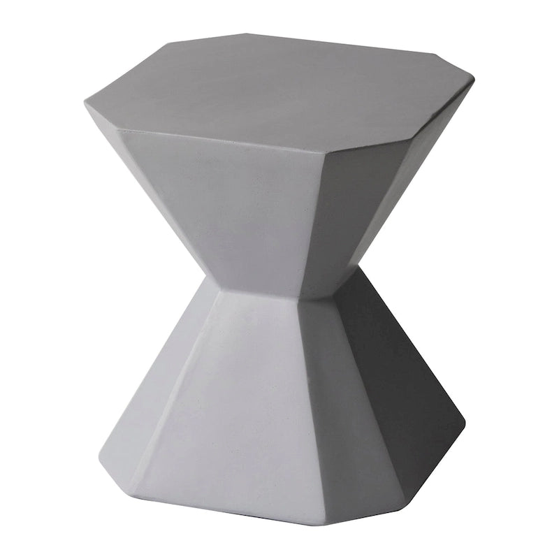Azure 17-Inch Side Table in Fiberstone Accent End Table for Indoor and Outdoor