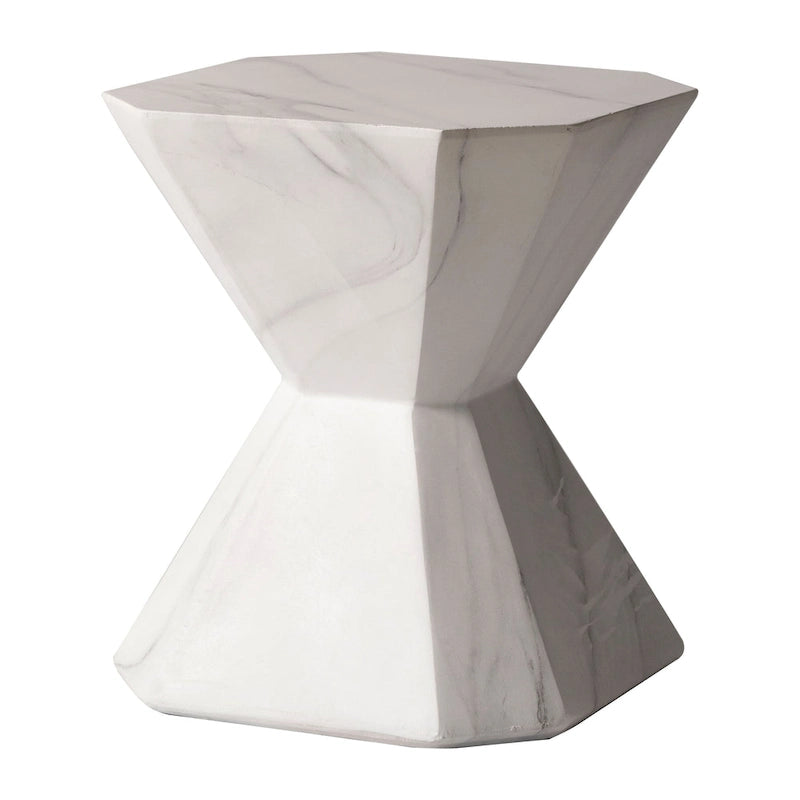 Azure 17-Inch Side Table in Fiberstone Accent End Table for Indoor and Outdoor