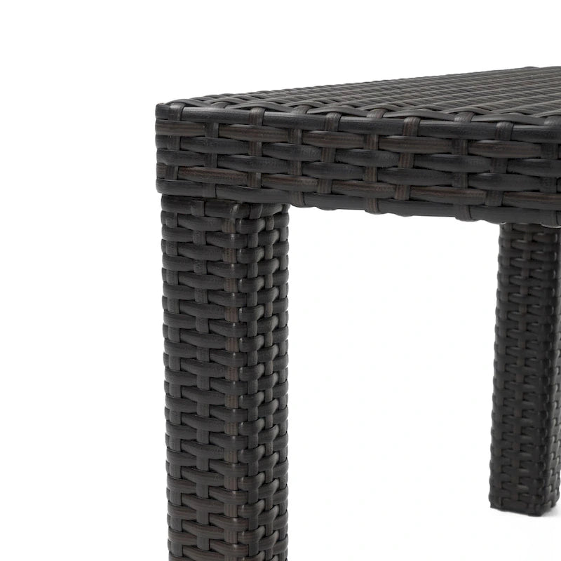 Deco 3 Piece Aluminum Outdoor Patio Club Chairs & Side Table