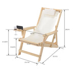 Romantic Collection Canvas Sling Chair with Cup Holder