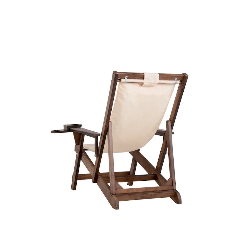 Romantic Collection Canvas Sling Chair with Cup Holder