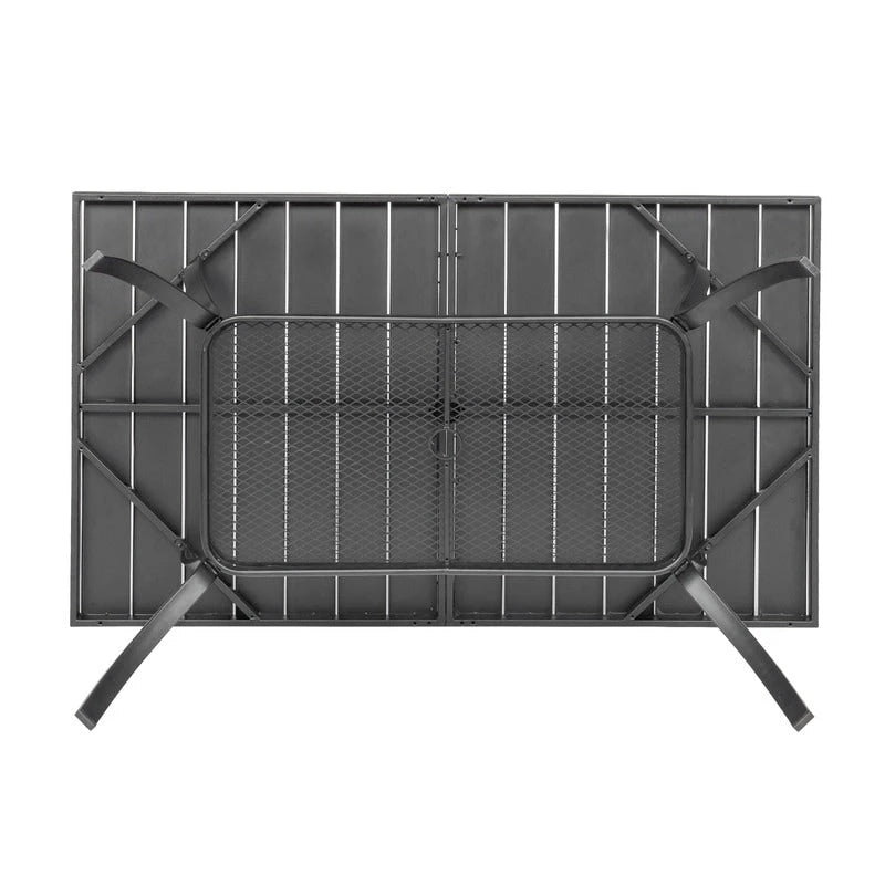 Patio 59 in. Wrought Iron Dining Table